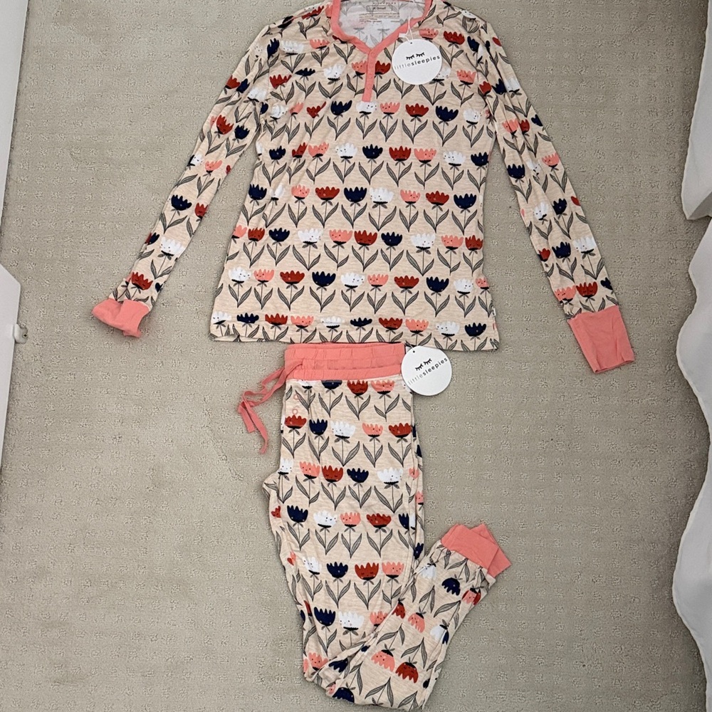 Little Sleepies Women Pajama Set Tulips